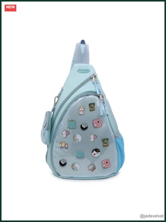 Oxford Ita Bag Pin Display Chest Pack Single Shoulder Bag Sport Backpack